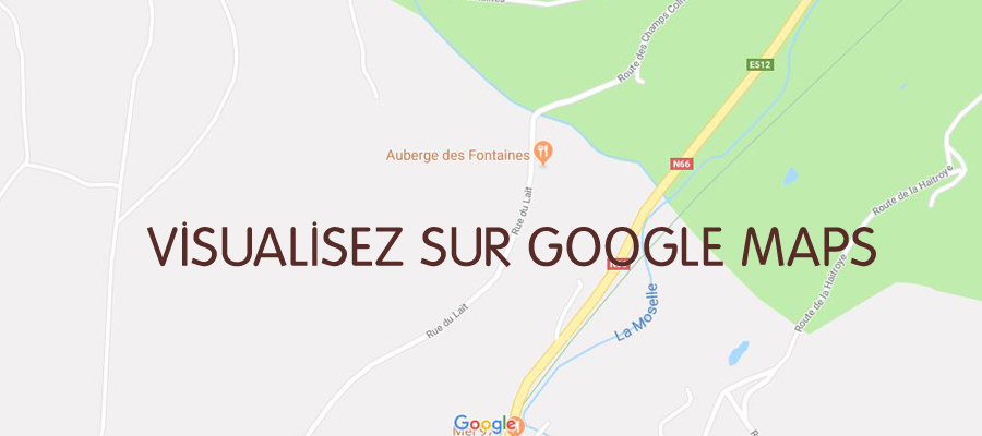 plan et accès à l'auberge des fontaines
